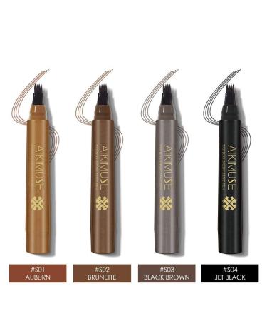 Foxtsport Microblading Eyebrow Pencil Set - Waterproof Ink Gel Tinting with 4 Tips for Natural All-Day Brows | International Shipping - Buy Online on GoSupps.com