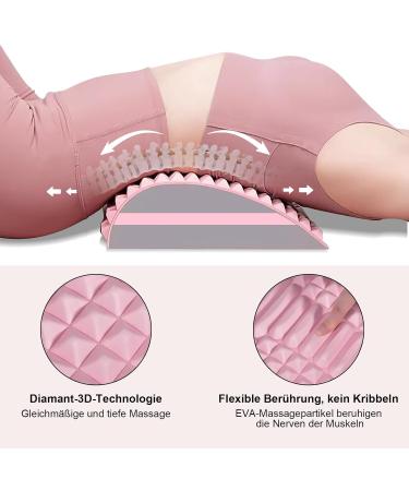 ETIEPORT 2-in-1 Neck Pillow & Back Cracker for Pain Relief | Neubleben Massage Device | Rosa - Buy Online on GoSupps.com