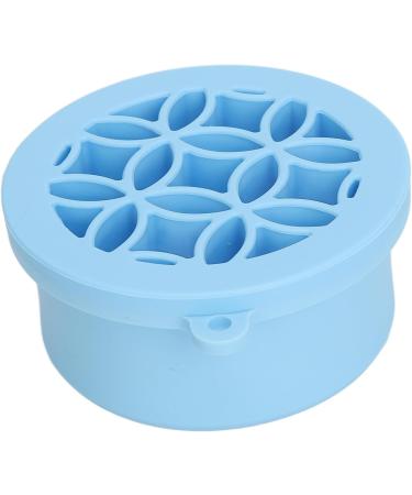 Makeup Brush Scrubber Multifunctional 2 in 1 Folding Palm Size Portable Makeup Brush Cleaning Bowl for Daily (Blue) - Buy Online on GoSupps.com