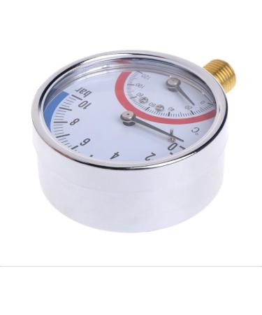 GUMEI 10 Bar Temperature Pressure Gauge - G1/4 Thread 2-in-1 Thermometer Monitor for Accurate Readings - Buy Online on GoSupps.com