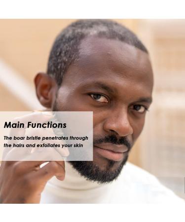 Professional Beard Brush for Men | Steal Cutting Barber Boyar Bristle Brush for Home & Salon Use - Buy Online on GoSupps.com