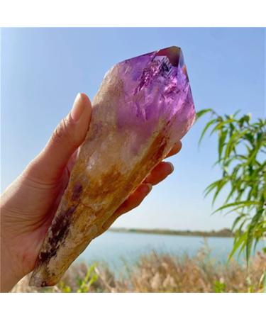 Natural 1pc Natural Amethyst Scepter Backbone Rough Stone raw ore Wool Specimen ningxiao