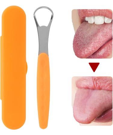 Buy 2 x Stainless Steel Tongue Scrapers for Adults & Children | Effective Oral Care & Bad Breath Control - Buy Online on GoSupps.com