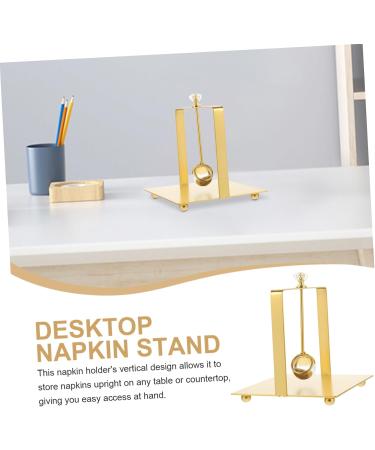 Tissue Dispenser Stand Holder Holdergolden Crystal Windproof Golden Dinner Serviette Tabletop Rack Golden 15.00X13.50X13.50CM - Buy Online on GoSupps.com