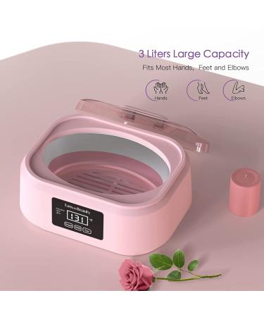 EasyinBeauty Paraffin Wax Machine Kit for Hands and Feet - 6 Pack Rose Wax, Hot Wax Therapy Spa - 3000ml Large Capacity Pot - Great Spa Gift (Pink) - Buy Online on GoSupps.com