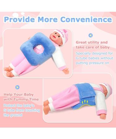 Shop G Tube Tummy Time Pillow & Feeding Tube Belt - Adjustable Soft Pad for Infants & Children | Comfort & Port Covers - Buy Online on GoSupps.com