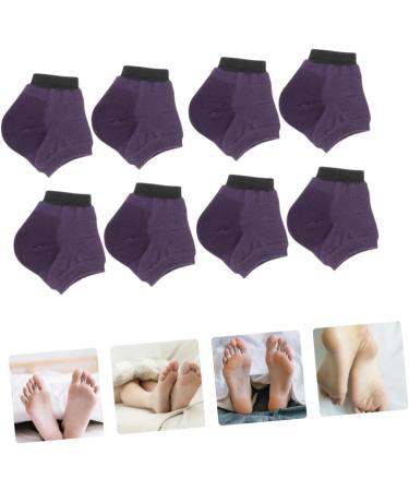 5 Pairs Moisturizing Socks Feet Moisturizer Socks Lotion Foot Spa Socks Tooth Gems Gel Sock Dry Feet Yoga Socks Ankle Socks Anti-Crack Socks Heel Silicone Breathable Socks Purple 19x13.5cm - Buy Online on GoSupps.com