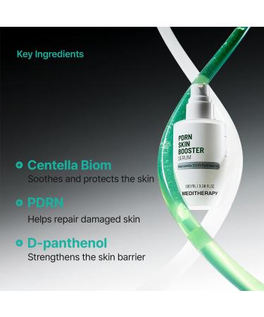 Meditherapy PDRN Skin Booster Serum Centella PDRN & D-Panthenol for Redness Relief and Rejuvenation Gentle Cica Facial Serum for Sensitive Care Korean Skin Care 100 ml (3.38 fl.oz) - Buy Online on GoSupps.com
