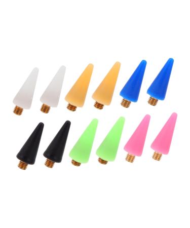 FOMIYES 24pcs Nail Picker Wax Replacement Multi Dotting Pen Tips for Nail Art Easy Installation and Safe for Professionals and Enthusiasts