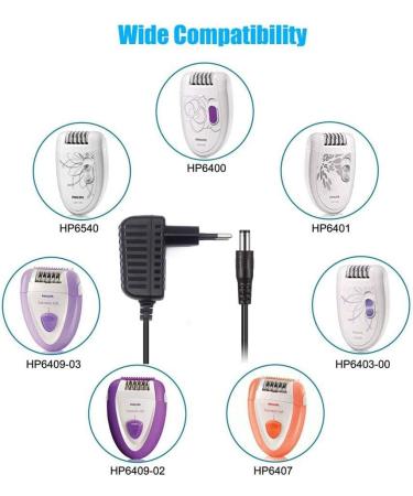Buy 13V Power Supply for Philips Norelco Satinelle Epilierer HP2843 HP6401 HP6408 HP6491 HP6501 HP6513 HP6609 HP65400 HP6400 - International Shipping Available - Buy Online on GoSupps.com