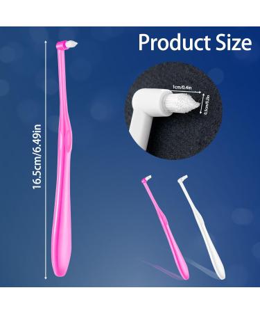 Interdental Toothbrush Set - Soft Fragrant Brushes for Orthodontic Care (2 Pack White/Pink) - Buy Online on GoSupps.com