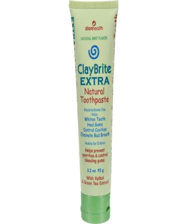 Buy Zion Health Claybrite Extra Strength Toothpaste - 4 oz | Natural Whitening & Healthy Gums | International Shipping Available - Buy Online on GoSupps.com