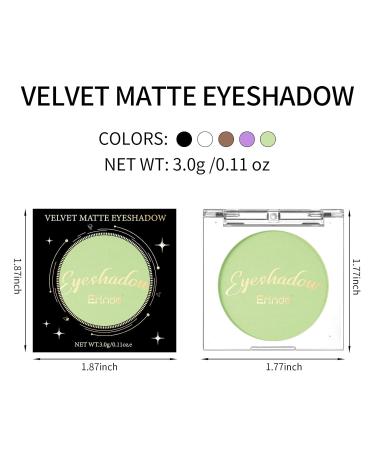 Erinde Single Green Eyeshadow Palette - Nude Tones Waterproof High Pigment Long-Lasting Makeup - Buy Online on GoSupps.com