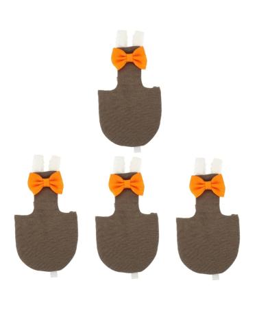 PopetPop 4 pieces of flying bird diapers protective parrot diabes deaf trousers duck trousers bird diapers diapers for small birds conure flight suit diaper the bird urine-pad cotton 20x11cmx4pcs as shown