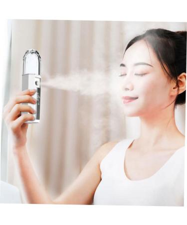 Gogogmee 1pc Air Humidifier Portable Humidifier Hydrating Mist Spray Facial Mist Sprayer Spray Humidifier Mini Face Humidifier Rechargeable Facial Sprayer Spray Mister Skin Moistener White 15.60X3.60X3.60CM White - Buy Online on GoSupps.com