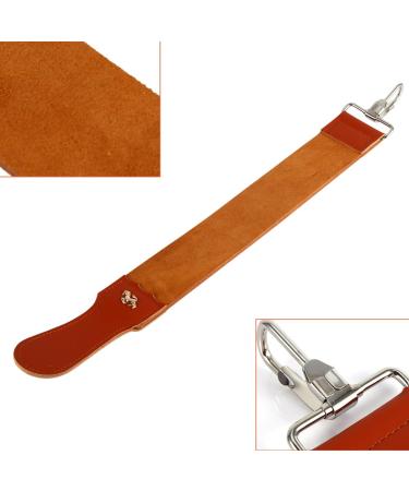 Premium Leather Shaving Belt Strap - Barber Razor Sharpener for Straight Shavers - Essential Hair Removal Tool - Buy Online on GoSupps.com