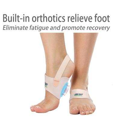 Arch Support Bands | Adjustable Compression Sleeve for Plantar Fasciitis | Unisex Inserts for Flat & Tall Feet (1 Pair - Buy Online on GoSupps.com