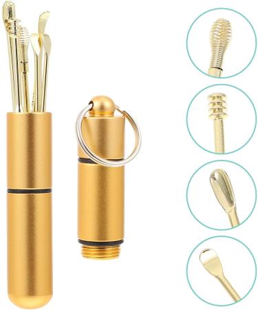 Healifty 2pcs Ear Wax Removal Kit - Portable Ear Wax Remover with Ear Spoon & Pick - Buy Online on GoSupps.com