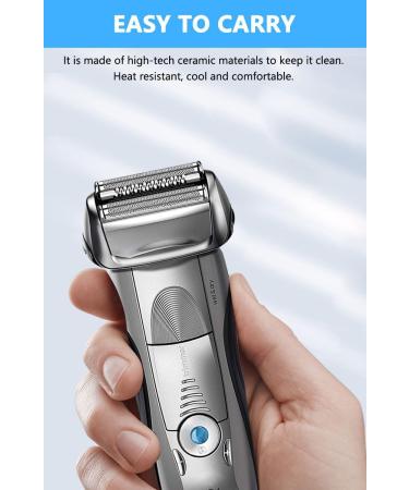Buy Series 7 Replacement Film for Braun Shaver - Compatible with 720 760 799 750cc 760cc - Premium Silver Shaving Head - Buy Online on GoSupps.com