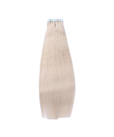 Tape In Hair Extensions - Gray 40cm | 100% Remy Real Hair | Adhesive Tape | 50 Bricks (4cm Wide) | Novon Hair Extensions - Buy Online on GoSupps.com