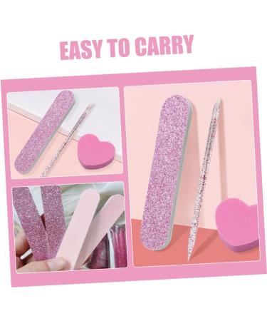 minkissy 20 Sets Nail Kit Multi Function Tool Mulitool Tools Nail File Nail Art Files Pedicure Polishing File 3 Piece Set Crystal Stick Three Piece Suit Toolkit Plastic 9.00X1.80X0.20CM As Shown - Buy Online on GoSupps.com