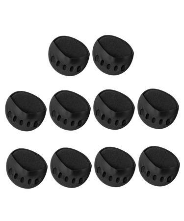 CUCUFA 5 Pairs Women Forefoot Pads Honeycomb Fabric Foot Cushions Metatarsal Cushions Feet Sweat Pads Relief Foot Fatigue Pain Black One Size Black 5 Pairs
