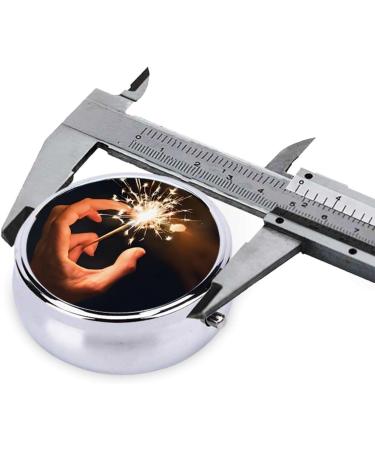 Beautiful Fireworks Mini Round Pill Box | 3 Compartment Travel Organizer | Portable Pill Case for Home & Office - Buy Online on GoSupps.com