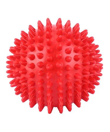 Spiky Massage Ball Roller Massager Ball for the trigger point therapy of foot back myofascial release and muscle regeneration. (S-Rot)