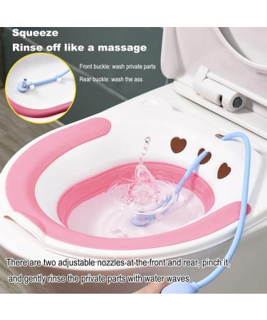 Sitz Bath Postpartum Care Kit for Hemorrhoids and Yoni Steam - Pink - Buy Online on GoSupps.com