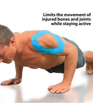 Titanium Sports Kinesiology Tape - 5m Roll for Support & Muscle Recovery - Water Resistant Elastic Tape in White - Buy Online on GoSupps.com