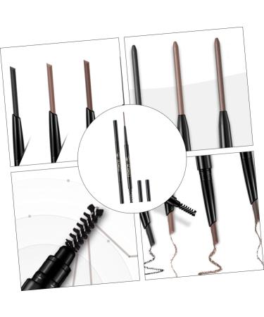 Healvian 2pcs 2 1 Eyebrow Makeup Tools Waterproof Eyebrow Pencils Eyebrow Tools Black Eyebrow Pencil 1 count (Pack of 1) Greyx2pcs - Buy Online on GoSupps.com