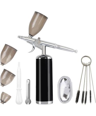 I-BEAUTEE 27PSI Wireless Portable Airbrush Kit | Rechargeable Cordless Mini Airbrush for Barber, Painting, Nail Art, Makeup & Tattoo - Black - Buy Online on GoSupps.com