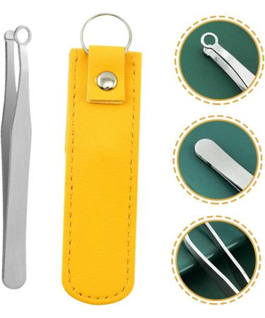 Buy Minkissy Nose Hair Trimmer Set for Men - Stainless Steel Round Nose Hair Clips Eyebrow & Nasal Cutter - 3pcs Yellow - Perfect Grooming Tools for Men - Buy Online on GoSupps.com