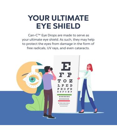 Can-C Eye Drops with EZ Drops Reflective Applicatory Strips - Antioxidant Lubricant Eye Drops (2 Count) - Buy Online on GoSupps.com