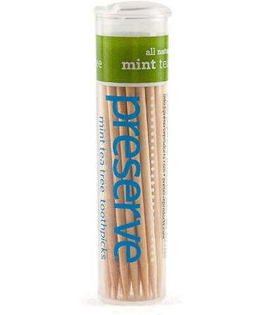 Preserve Mint Tea Tree Toothpicks - Set of 4 | Natural Dental Care Essentials - Buy Online on GoSupps.com