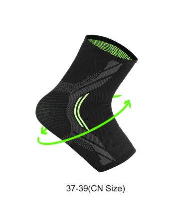 Buy Water Absorbent Breathable Spandex Ankle Brace - Three Dimensional Knitting Support for Sports - M Size Black - Buy Online on GoSupps.com