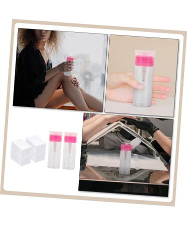 FRCOLOR 1 Set manicure press empty bottle empty lockable pump bottle lint wipes for nails cleaner bottle lint nail wipes pump wipes water dispenser portable travel plastic - Buy Online on GoSupps.com