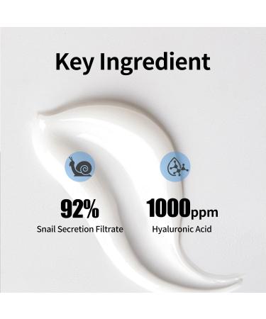 VGO Snail Mucin 92% Moisturizer - Hydrating Face Gel Cream for Dry & Sensitive Skin - 50g - All Skin Types - Buy Online on GoSupps.com