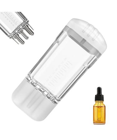 Applicateur d'Huile Capillaire Peigne Massant Portable Distribution D'huile Capillaire Pour Femme | Petits Produits De Soins Personnels Pour Hommes Femmes Adolescents Jeunes Famille Et Blanc