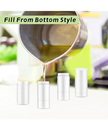 10 Pcs Empty Deodorant Containers Bottom Fill Deodorant Bottles Refillable DIY Deodorant Tubes Lip Balm Tubes (white 15ml/0.5oz) 15ml/0.5oz white - Buy Online on GoSupps.com