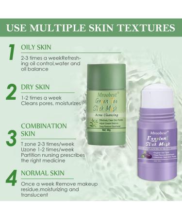 Green Tea Mask Stick - Purifying Clay Mask for Oily Skin | Moisturizing & Oil Control - Buy Online on GoSupps.com