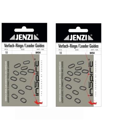 Blntackle76 Set 2 packs (20 pieces) P leater rings from Jenzi round.Oval 4.5-9.5kg leader guides + free Petri Heil!Sticker Oval Klein