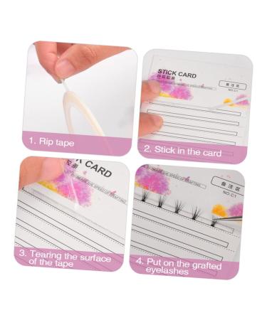 Balacoo 10pcs Eyelash Extension Plate - Eyelash Holder & Storage Cards for Volume Lash Fans - Hair Cutting Guide Tool - Portable Eyelash Glue Cards - Buy Online on GoSupps.com