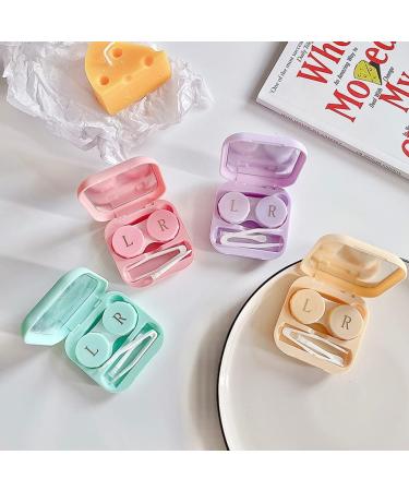 Cosmetic Contact Lenses Storage Box - Matt Spray Paint Macaron Colors Purple Nursing Box for Children - Buy Online on GoSupps.com
