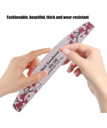 YOXIER Nail Buffer Professional Flower Pattern Boat Sanding Buffer Multifunctional Lightweight Multicolor - Buy Online on GoSupps.com