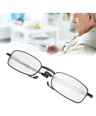 Buy Progressive Multifocal Reading Glasses for Seniors | Foldable Blue Light-Blocking Glasses with Storage Box | Unisex +400 - Black - Buy Online on GoSupps.com