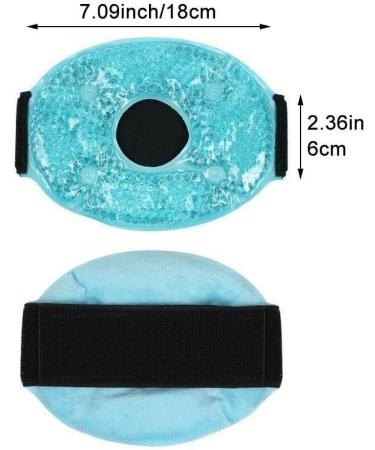Gel Pack for Wrist Knee Ankle Foot Hand Ice Wrap Reusable Hot Cold Compress Pad Cooling Bead Gel Pack for Injury Pain Relief sky blue - Buy Online on GoSupps.com