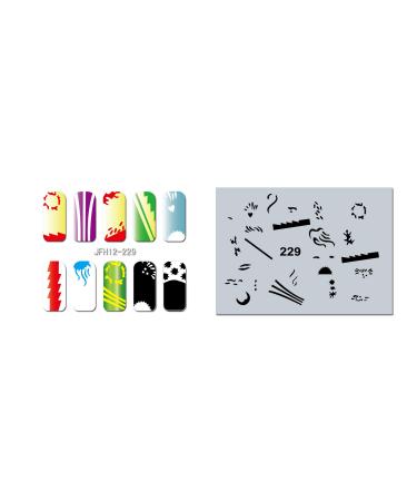 Fingernail stencil (airbrush nail art) Fengda JFH12-229