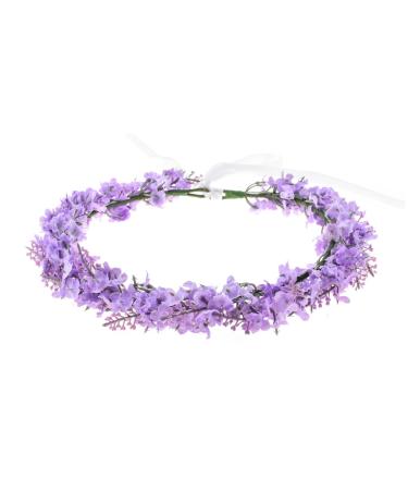 Lavender Headband Bridal Woodland Flower Crown - BOHO Wedding Accessories - Buy Online on GoSupps.com