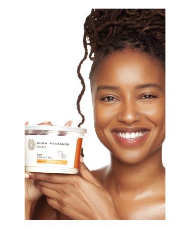 Shea Radiance Unrefined Organic Shea Butter - Moisturizer for Face, Body, Hair & Skin (9oz) - Buy Online on GoSupps.com